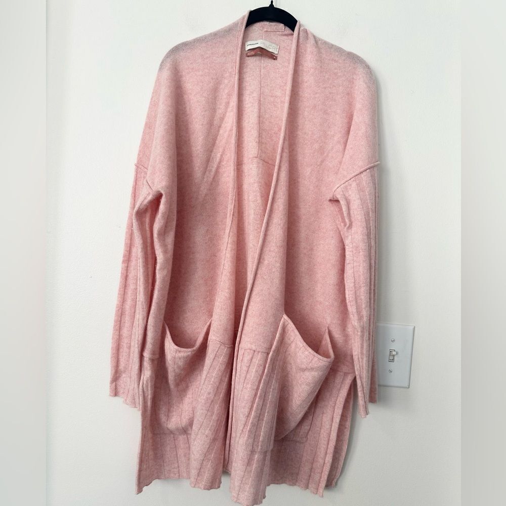 ANTHROPOLOGIE PILCRO Mafalda Cashmere Pink Sweater M - Picture 2 of 9